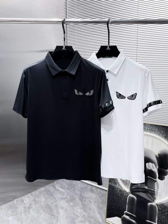 Picture of Fendi Polo Shirts Short _SKUFendiM-3XL12yn5828200